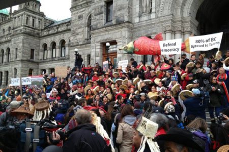 Boundary residents share in the Defend the Coast action this week