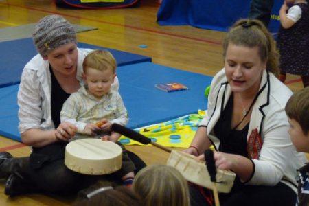 Family fun at the child's day chili supper