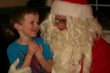 Christina Lake Christmas Party great one on one time with Santa