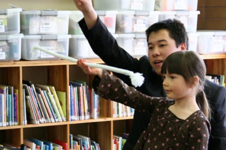 Spell bound fun with local magician