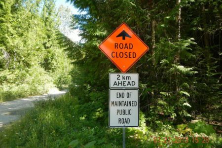 Tanker was travelling on closed road in Lemon Creek spill