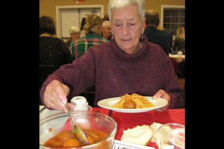 CL spaghetti dinner has full house