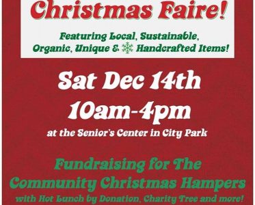 3rd annual Christmas Faire this Saturday