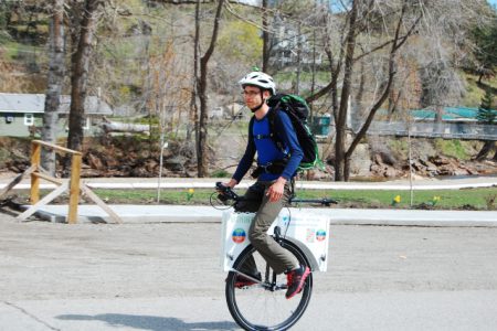 Unicycle rolls through the Boundary on the way to Ottawa