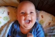 This happy healthy breastfed boy fills my heart with joy. 