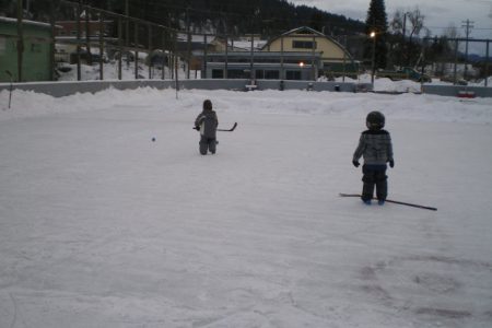 GW outdoor rink getting ready for Christmas and New Year skates