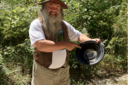 Yukon Dan travelled from Langley to teach kids how to pan for gold. 