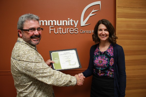 Congratulations Chris Bell, Community Futures Volunteer of the Year