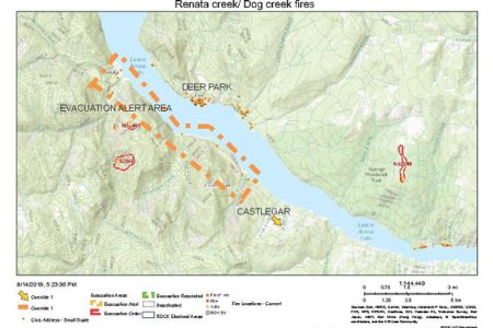 Evacuation Alert issued for area south of Renata