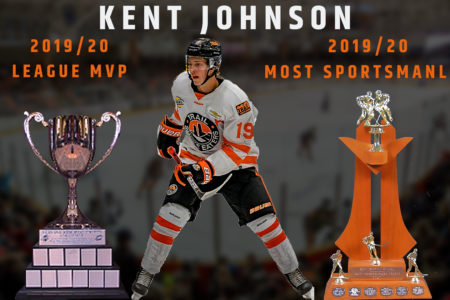 Kent Johnson named League MVP and Most Sportsmanlike while Logan Terness takes home Rookie of the Year award