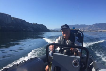 Reserve Constables on boat patrol save man with overturned boat in South Okanagan