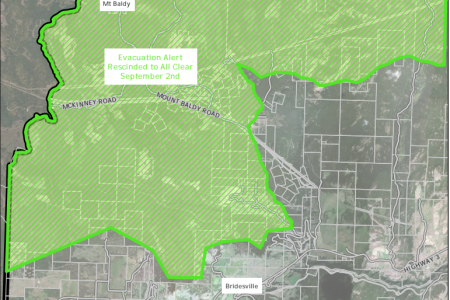 Nk’Mip Creek Wildfire Alerts Rescinded