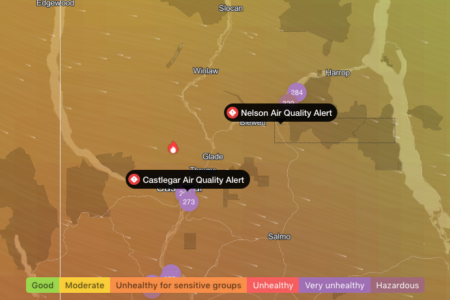 Nelson, RDCK lead nation in worst air quality as wildfire smoke chokes the skies