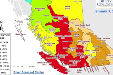 Nelson snowpack station records lowest accumulation on record