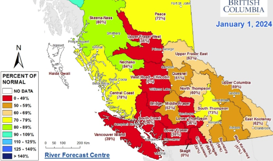 Nelson snowpack station records lowest accumulation on record