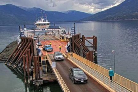 'Realignment of the ramp' blamed for service interruption Saturday on Kootenay Lake Ferry